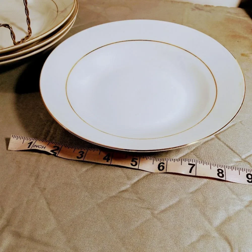 Vintage 1998 Classic Gold 215 Porcelain with Gold Trim Soup Cereal Bowl …